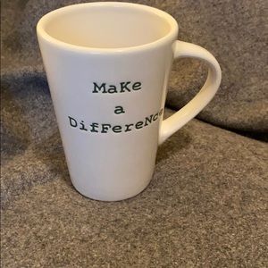 Pottery barn sentiments mug ‘Make a difference’